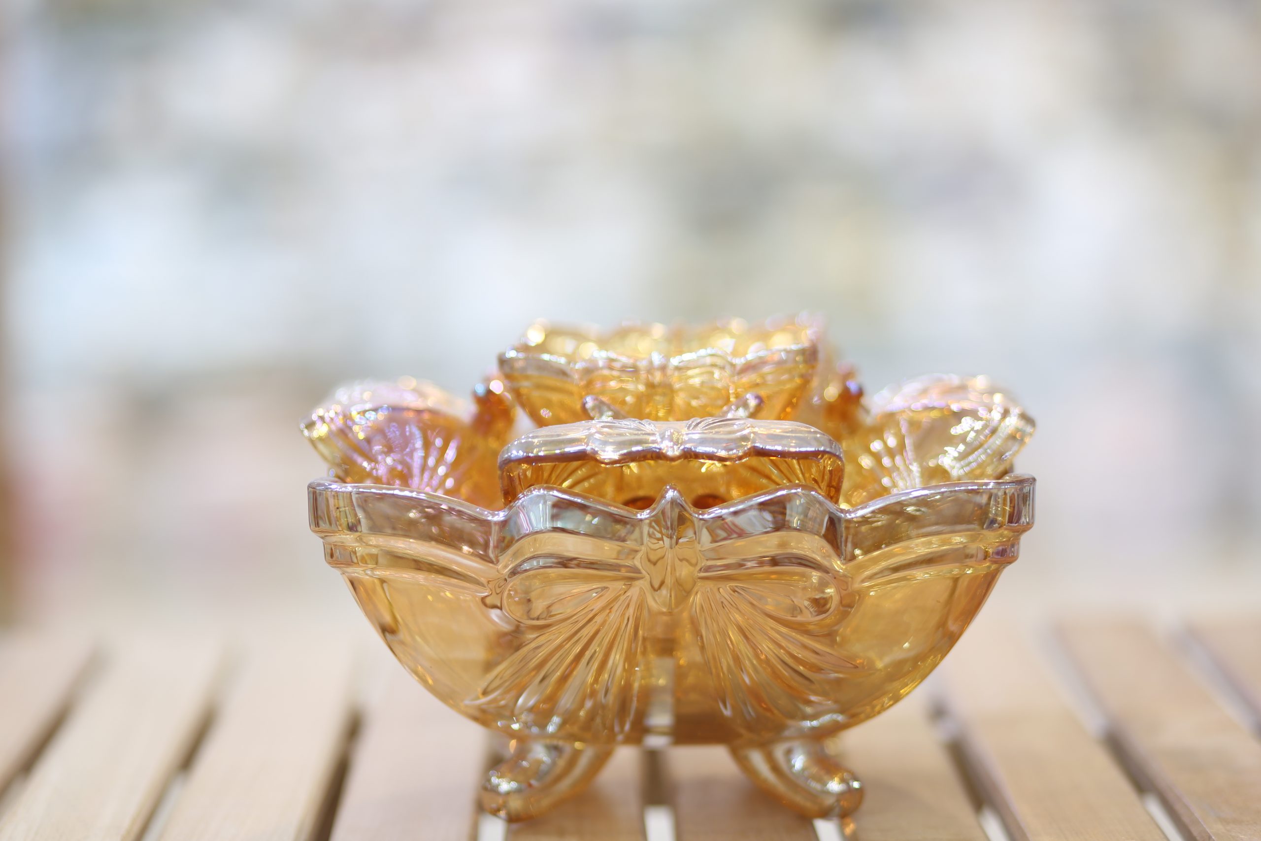 Tawao Glass Custard set 7 pcs - - Image 2