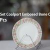 Tea Set Coalport Embosed Bone Chine 24pc