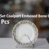Tea Set Coalport Embosed Bone Chine 24pc